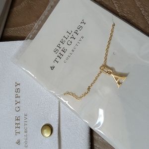 NWT Spell Wild Love Gold Letter "A" Charm Necklace